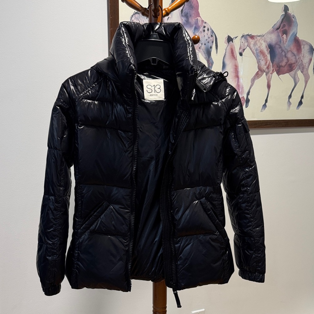 S13 Black Puffer Jacket